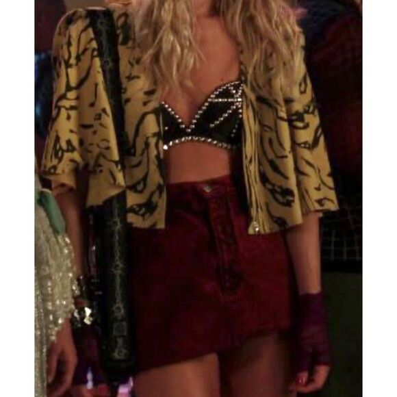 Zara Leather suede A-line miniskirt Front Pockets - Picture 5 of 11